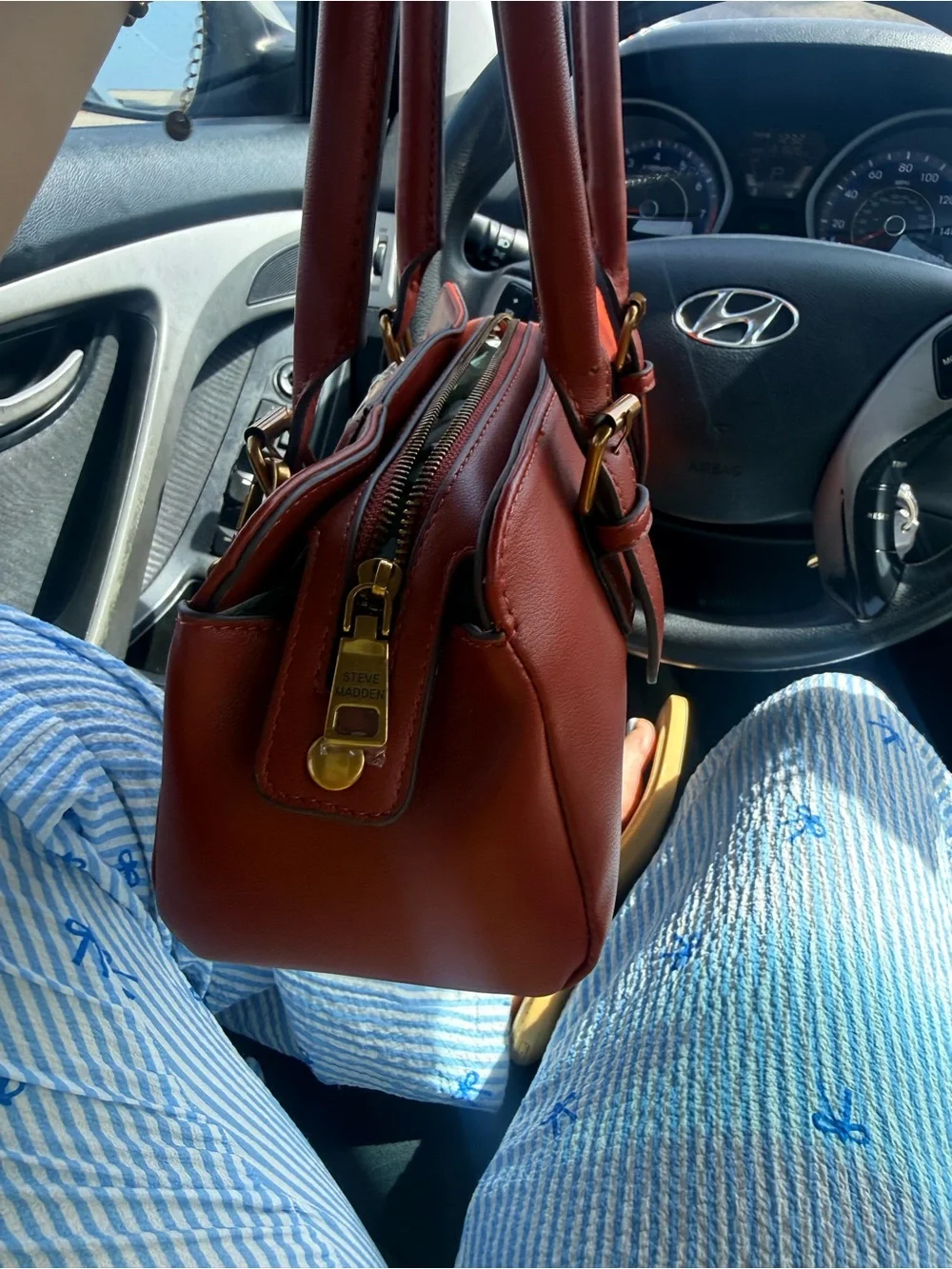 Steve Madden Belvie Rust Shoulder Bag NWT